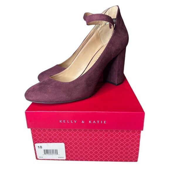 Kelly & Kate Suede Ankle Strap Heels (10) - Picture 4 of 5